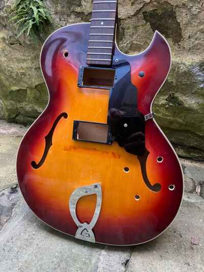 1965 Guild T-100 archtop body and neck vintage husk project
