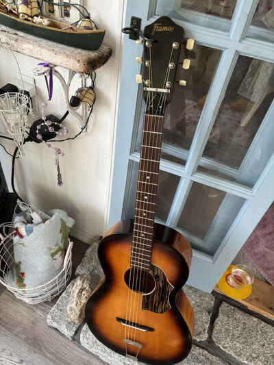 FRAMUS PARLOR ARCHED BACK MUSEUM QUALITY ACOUSTIC GUITAR