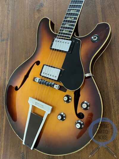 Yamaha SA60, Sunburst, 1974 Vintage, OHSC, ??335?? style, Semi Hollow Body