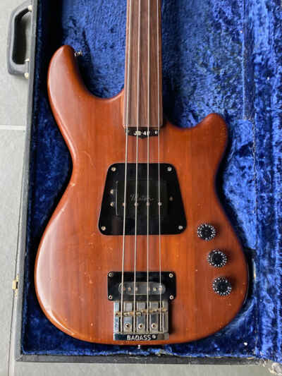 MATON JB-4 Fretless Bass Guitar - Rare (1978) example of the legendary "Jumbuck"