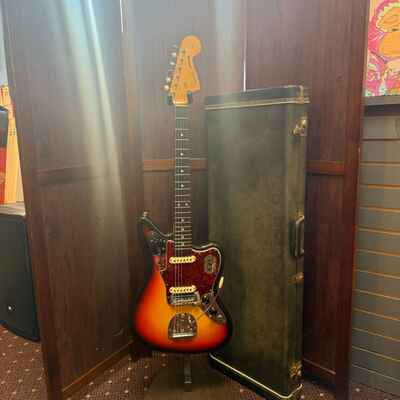 1965 Fender Jaguar electric guitar sunburst pre CBS excellent condition