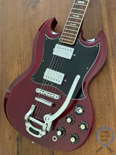 Greco SG, Bigsby / Tremolo, 1973-74 Vintage, Cherry Red