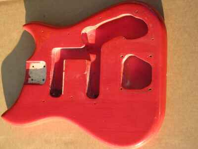 Vintage 1960s Baldwin Nu-Sonic Guitar Body Red