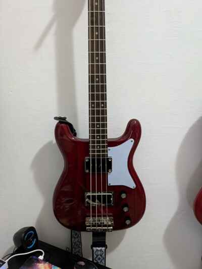 Basso Epiphone Newport Bass Cherry Shortscale E-Bass Humbucker Single Coil