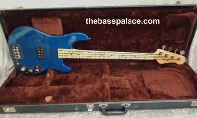 G&L L1000 BASS 1983 TRANS BLUE ASH BODY OLD HEAD MAPLE CLEAN & RARE COLOR W / OHSC