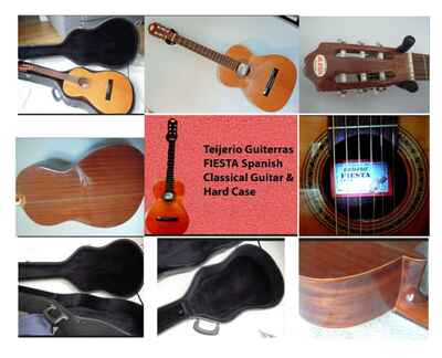 J Teijeiro  Guiterras Fiesta Classical Spanish Acoustic Guitar 1980s + Hard Case