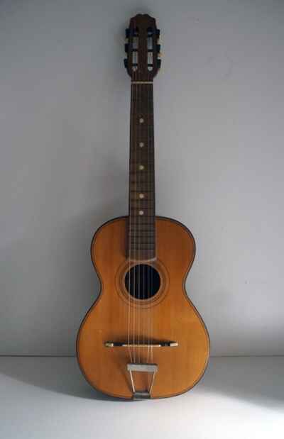 Rare vintage parlor STEFANO CAPONNETTO Acoustic Guitar short scale