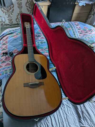 Yamaha FG-180 Red Label Dreadnought Acoustic Guitar 1970s