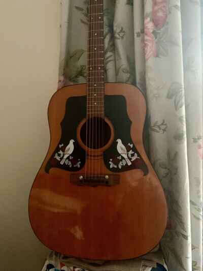 Kay Double-dove Acoustic Guitar Hummingbird Type