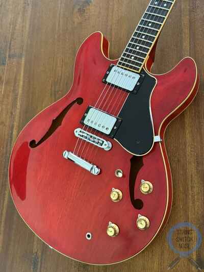 Yamaha SA700, ??335?? Style, 1978, Persimmon Red, Semi Hollow Body