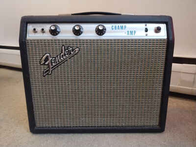 Fender 1970 Silver Face Champ Tube Guitrar Amplifier Very Good Condition!