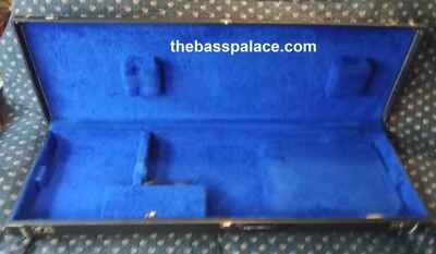 1970s GUILD BASS CASE B-302, 301 LONG-SCALE TOLEX BLUE FUZZY LINING HARD-TO-FIND