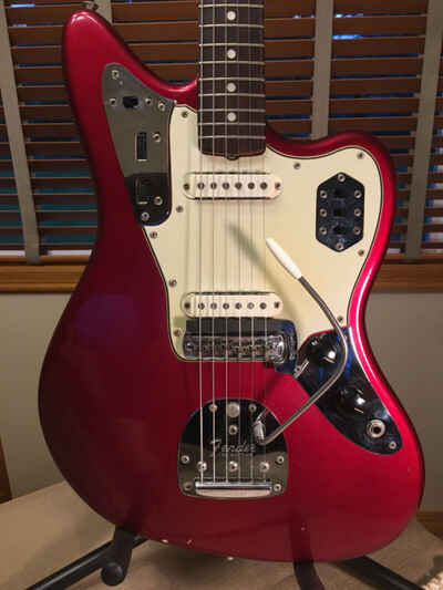 DEMO VIDEO: Fender Jaguar 1965 Candy Apple Red w / Matching Headstock SHIPS FREE