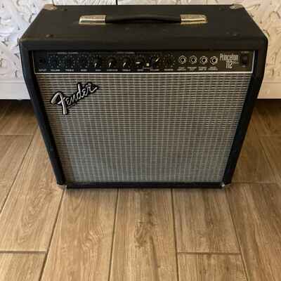 Vintage Fender Princeton 112 Plus Black Electric Guitar Amp PR290