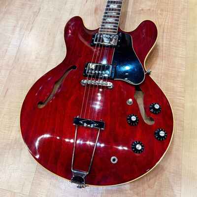 Gibson ES-335 TD Semi-Hollow Body Electric Guitar (Cherry Stain) - VIntage 1974