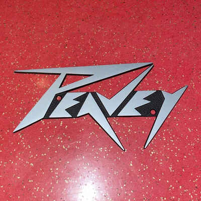 Vintage Peavey Amp Speaker Metal Emblem Logo Name Plate