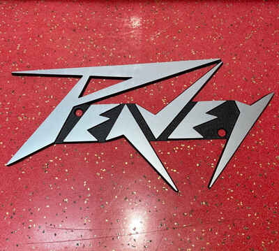 Vintage Peavey Amp Speaker Metal Emblem Logo Name Plate