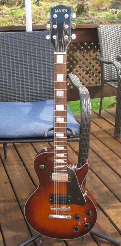 1980s Mann AJ-605V LP style guitar