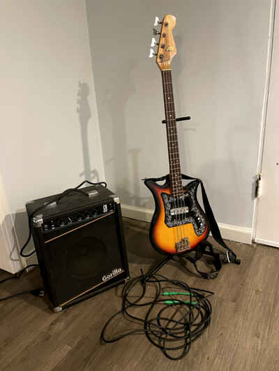 Teisco Bass Guitar and Amp Kit