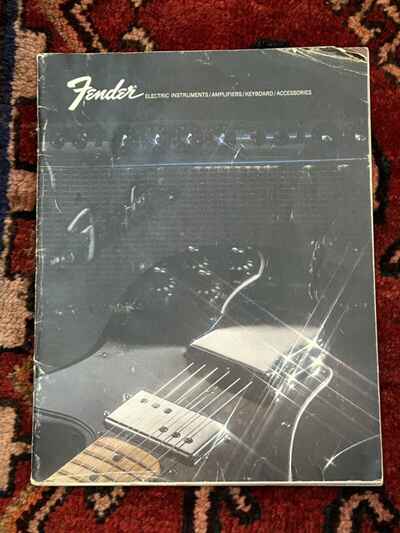 FENDER 1972  VINTAGE ELECTRIC INSTRUMENTS CATALOG-AMPS-KEYBOARDS-ACCESS Guitar