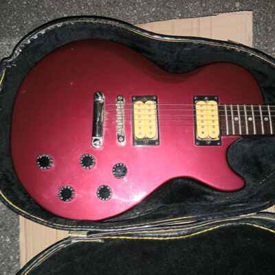 1970s Magnum Electric Guitar L. Paul Red Cream Bobbins w Gator Case