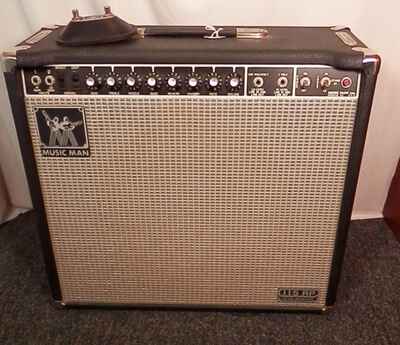 Music Man 115 RP One Hundred 1x15" guitar tube combo amp with footswitch vintage