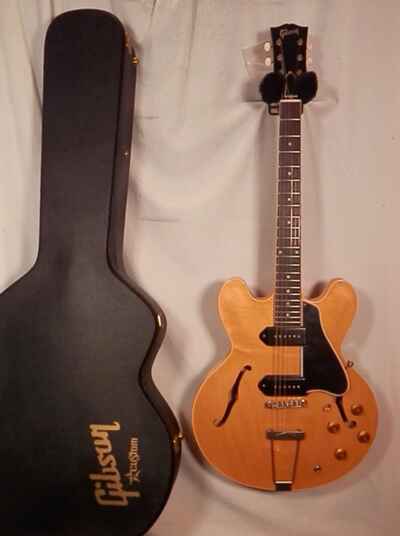 Gibson Custom ES-330 Vintage Natural Semi-Hollow Body guitar w case ES330VNHH1