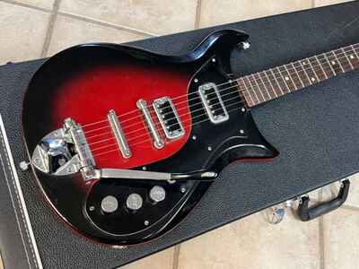 1965 era Gretsch Corvette Burns Tremolo Red Sunburst w case