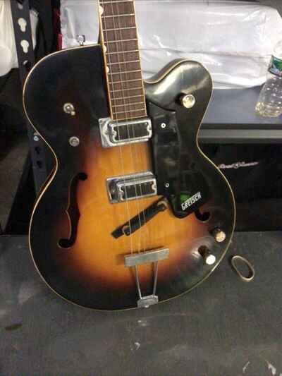 Gretsch Clipper Sunburst Conservatory Hollow body Works 1968