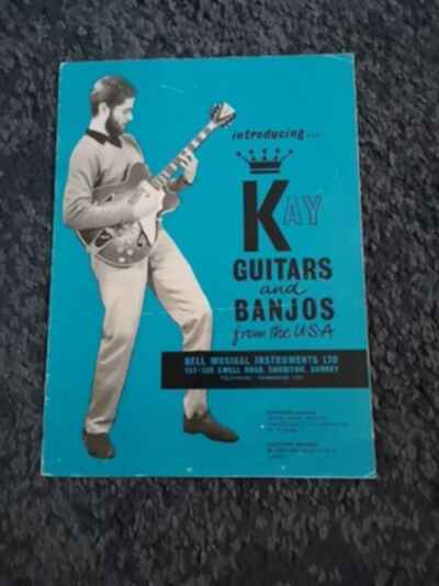 Vintage Kay USA Guitar catalogue 1960s  Acoustic Electric banjos 8 Pages