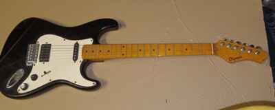 1980s Olympic STRAT Electric Guitar Modded w Maple Neck Grovers