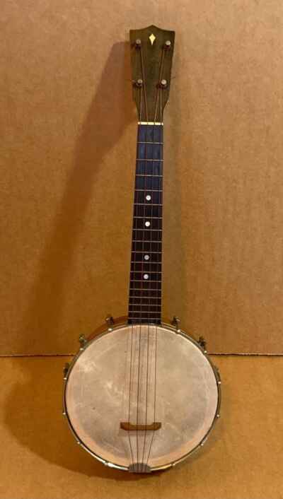 Lyon and Healy "American Conservatory" concert banjo ukulele, 1920s, EXC + case