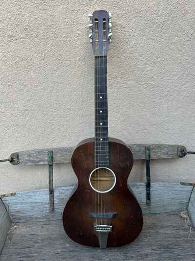 VINTAGE 1920s / 1930s Square Neck Hawaiian Style Acoustic Guitar REGAL? Slack Key