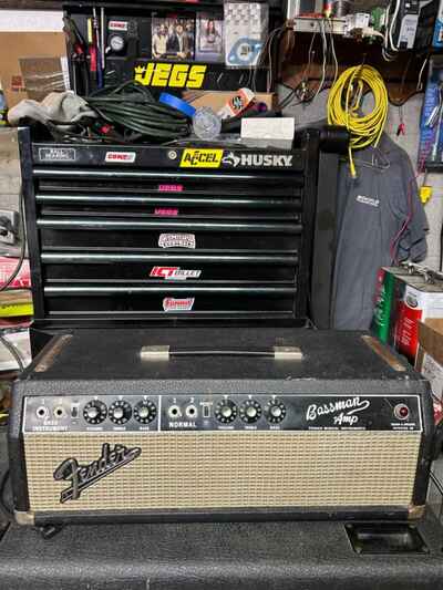 1967 hand wired Fender Bassman with matching cabinet Black Face