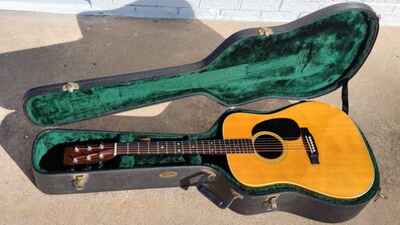 1969 Martin D-28 Acoustic Guitar w / HSC! Last of the Brazilian Rose Wood! -LL