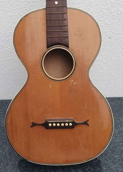 Schöne antike Parlor Gitarre antique guitar um 1920