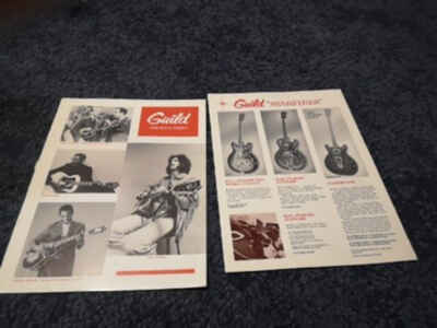 Rare 1968 Guild Electric Guitar And Amplifier Catalogues