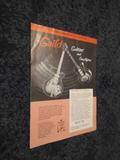 Rare 1960s Guild Electric Guitar And Amplifier Catalogues