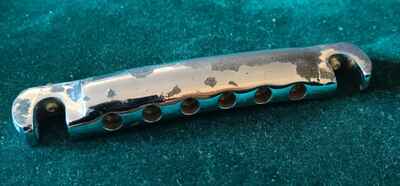 Vintage 1960s Gibson featherweight Les Paul Wraparound Tailpiece  /  chrome