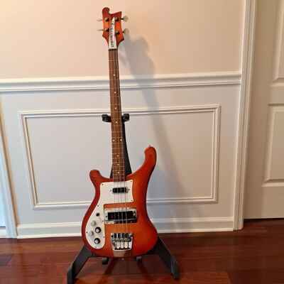 1978 Rickenbacker Left Handed 4001 Bass- Fireglo