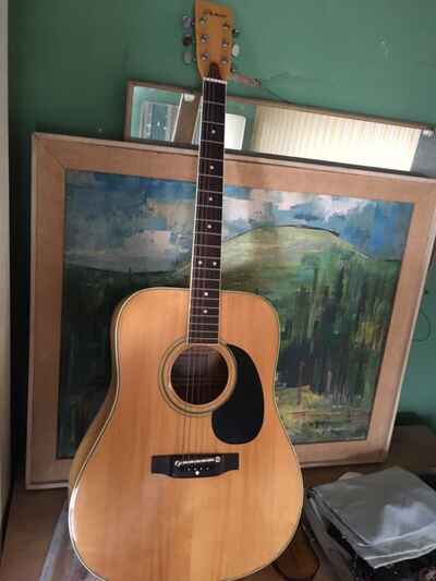 1970s Penco Al-14M Full Size Acoustic Guitar Firry Maple Japan