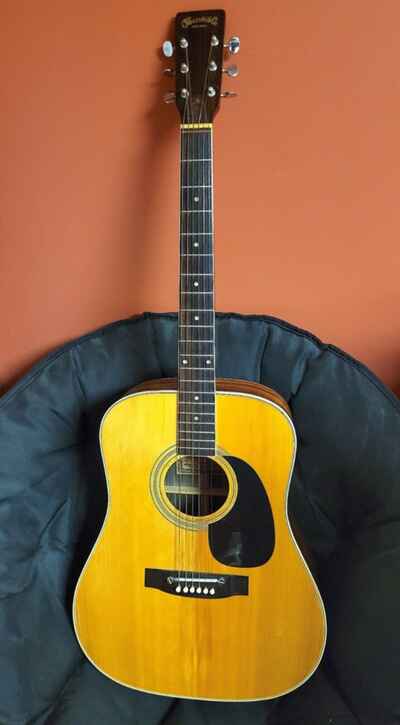 1970s KISO-SUZUKI W-180 Acoustic Dreadnought Guitar