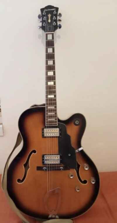 DeArmond by Guild X-155 Archtop Jazz / R??n??R - GOLD TONE(USA) PUs inc. Fitted Case