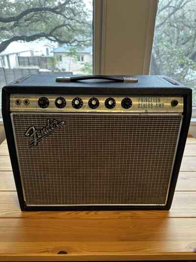 1967 Fender Princeton Reverb Amp Drip Edge Vintage Blackface Circuit