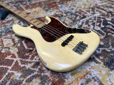 Fender Jazz Bass 1969  /  1970 - Beautiful Laquer checking w /  Blocks & Binding