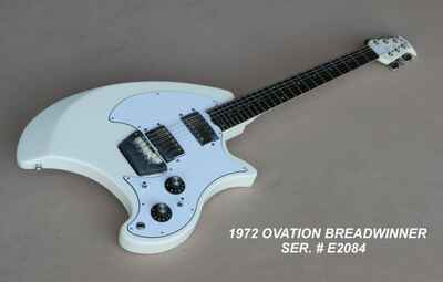 1972 Ovation Breadwinner White Textured