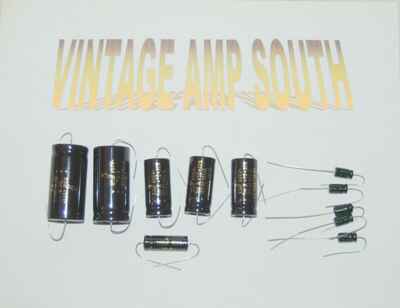 New F&T Fender Amp Capacitor Kit for Bandmaster, Concert or Pro Amps