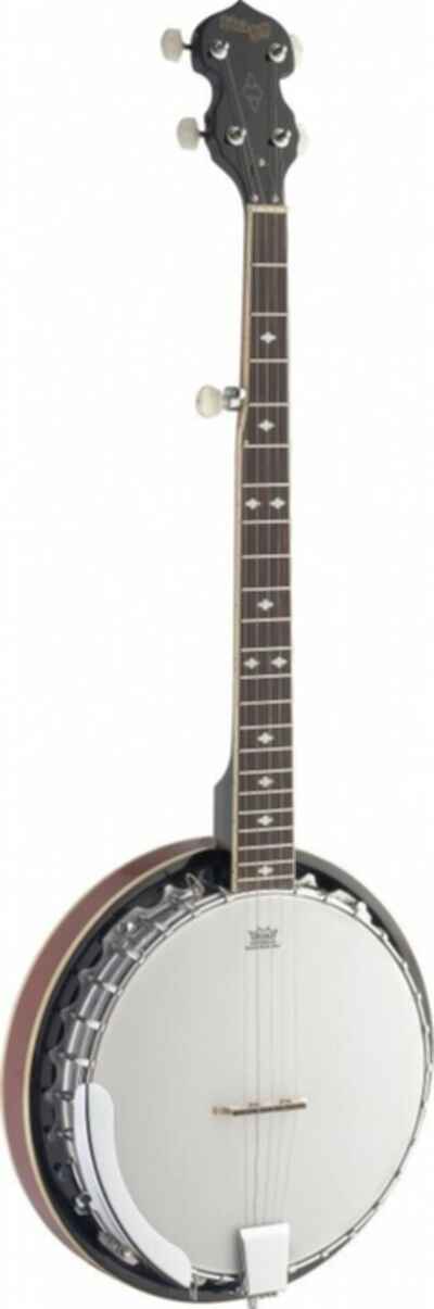 Stagg BJM30 G 6-saiten Banjo mit Metall-Kessel Gitarrenkopfplatte u. Stimmsystem