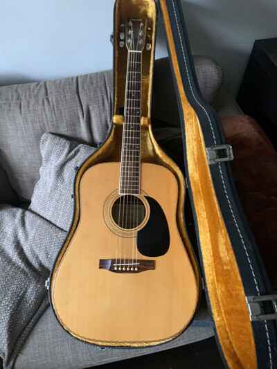 vintage acoustic guitar used In original Case
