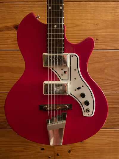 Vintage Supro Bermuda 1963 Electric Guitar - Polyester Red